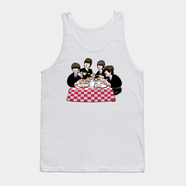 Breakfast with The Beatles Tank Top by Parisi Studios